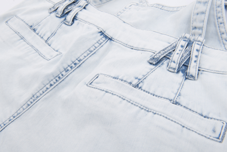 <em>Basic House</em> 百家好 夏装 浅<em>蓝色</em>女式背带牛仔