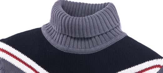 七匹狼童装SWKIDS <em>男童</em>格子衫<em>高领</em>加厚<em>毛衣</em>