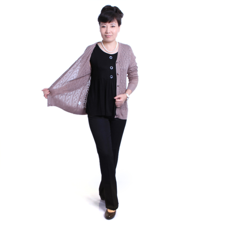 新橙美依上衣 加肥加大针织<em>毛衣</em> <em>中老年假两件</em>