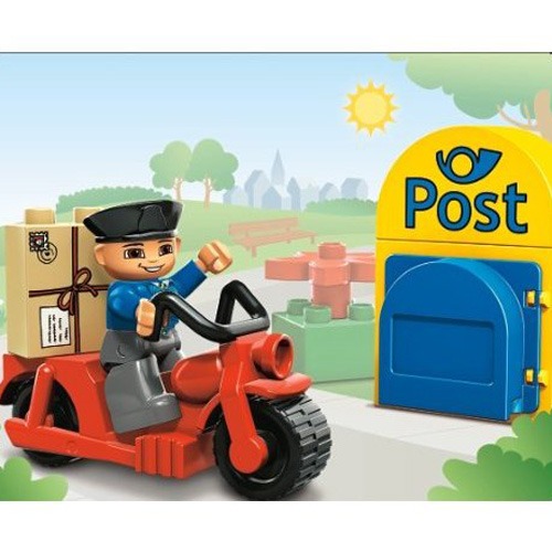 乐高 L5638 益智积木拼插玩具 邮递员