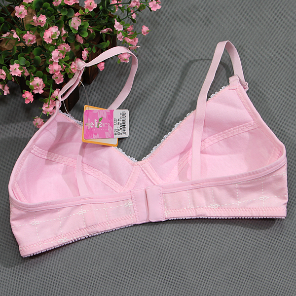 怡兰芬少女<em>文胸纹胸罩</em>学生内衣 <em>无</em>钢圈后背搭