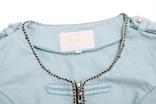 卓欧TOAIOU2012秋装新款女装牛仔衣韩版修身