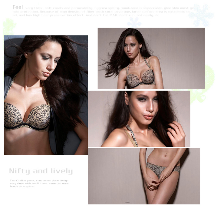 <em>37度love</em> 2012新品性感<em>豹纹</em>一片式立体模杯文