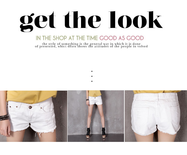 韩都衣舍 韩国2012夏装新款牛仔<em>短裤</em>韩版低腰