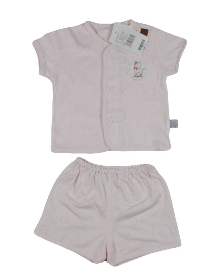 童泰 儿童 对开半袖套装 5161 粉红 59码