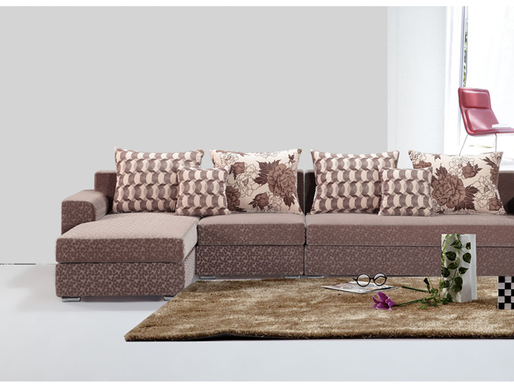 玉格尔 布艺沙发 时尚组合转角客厅布沙发 WX