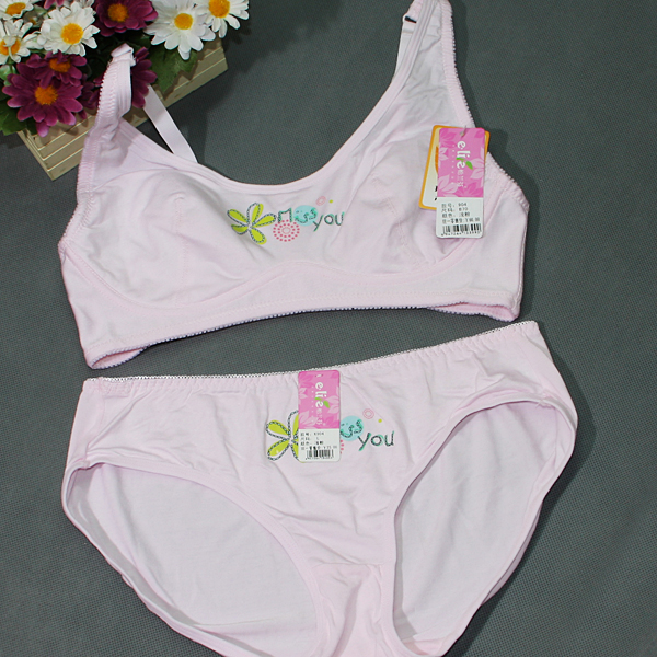 <em>怡兰芬</em>少女<em>文胸</em>纹<em>胸罩</em>学生<em>内衣</em> 无钢圈后背搭