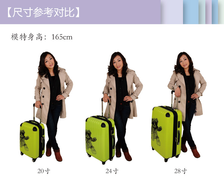 拉杆箱LuluCastagnette 法国lulu熊 ABS+PC 万