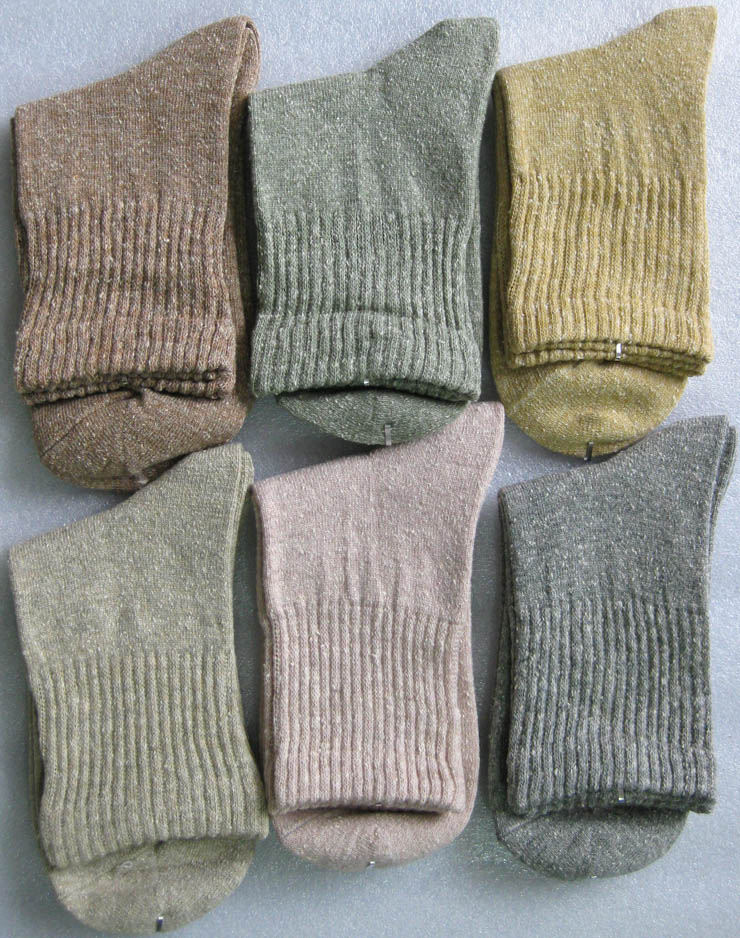 ON21 6双装加厚保暖点子纱女棉袜 G33 如图每