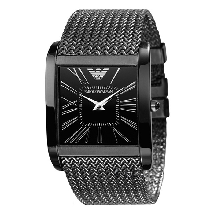 Armani 阿玛尼 罗马刻度折叠式石英男士腕表 A