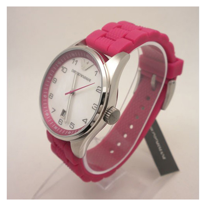 Armani 阿玛尼 时尚幻彩贝母粉色女士腕表 AR