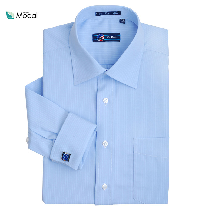 U-SHARK优鲨经典免烫长袖衬衫 男 法式袖扣 