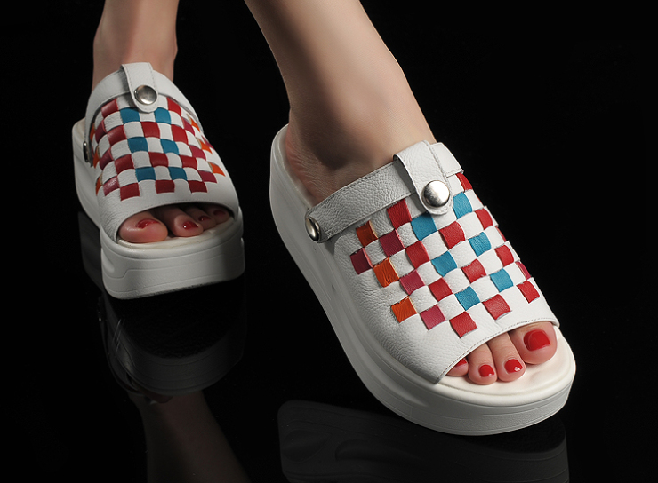 VERYCRAM维蔻2012夏季新款真皮撞色