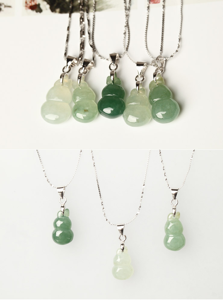 项链\/吊坠esobo翡翠葫芦吊坠玉葫芦玉坠吊坠女