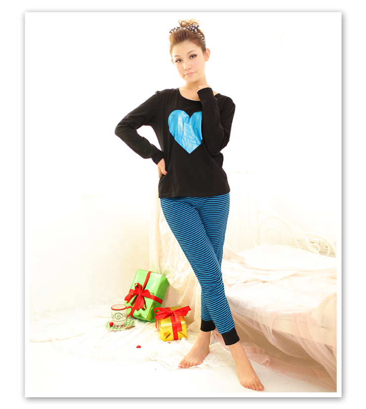卜奈<em>春季女式全棉睡衣</em>长袖薄款纯棉家居服可爱