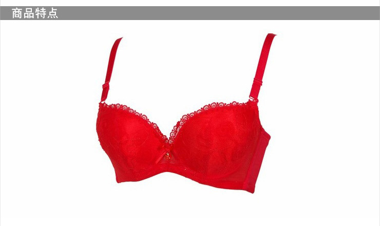 Siti诗婷 女士内衣聚拢定型中厚A杯<em>胸罩 3/4</em>罩杯