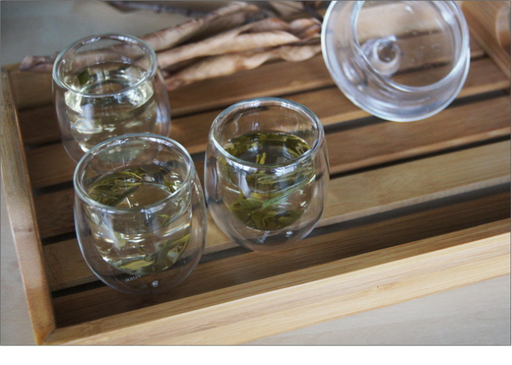 Hausgebrauch 双层玻璃茶杯60ml 手工吹制玻璃杯子口杯 H15004图片