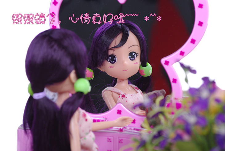 甜心格格 时尚蝴蝶化妆台 37077B 心柔柔化妆