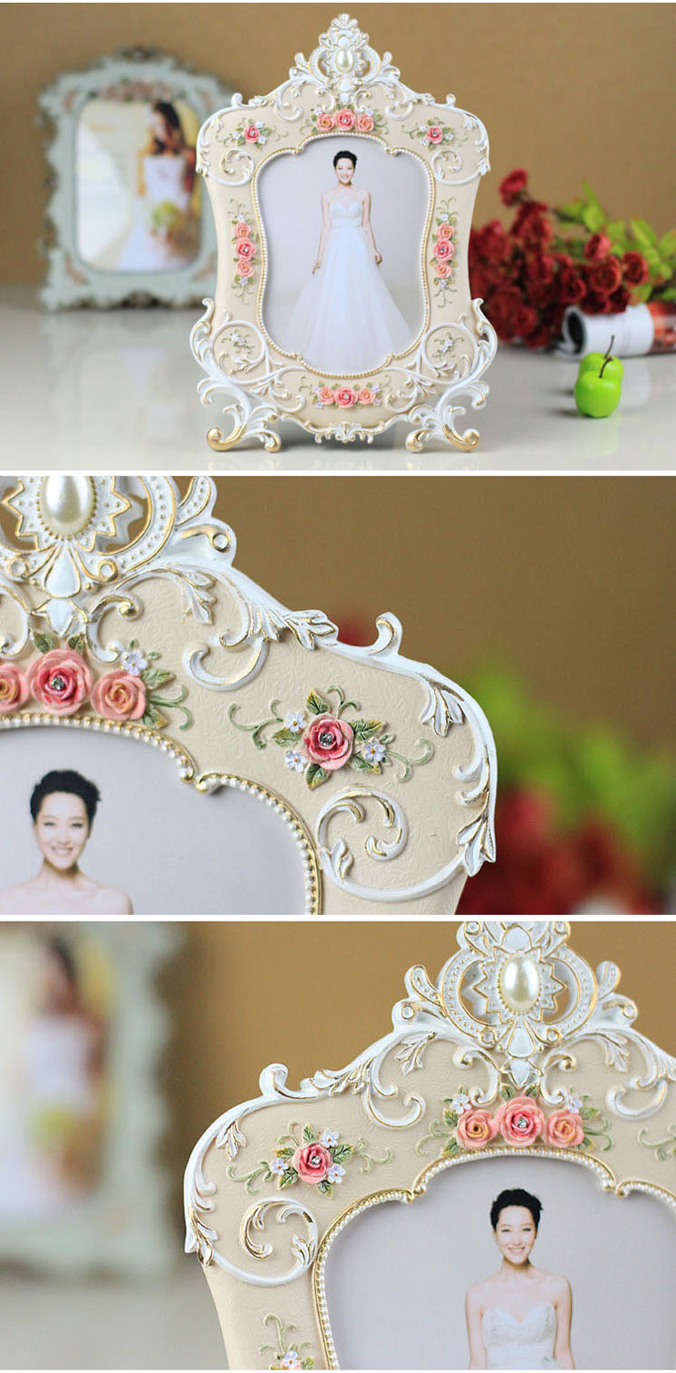 百易尚品 欧式树脂浮雕相框画框雕花像框结婚礼物