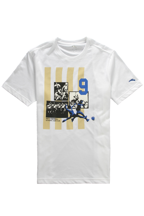 安踏 男款 短袖T恤 15222141-1 白色 M图片