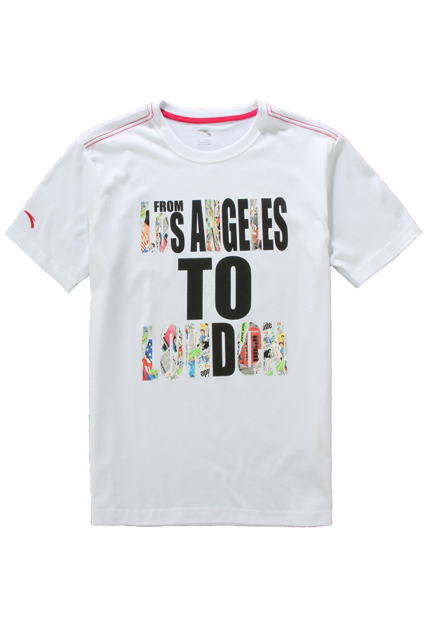 安踏 男款 短袖T恤 15220143-1 白色 XL