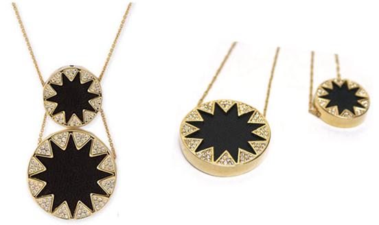 House Of Harlow招牌闪钻双太阳波希米亚风项