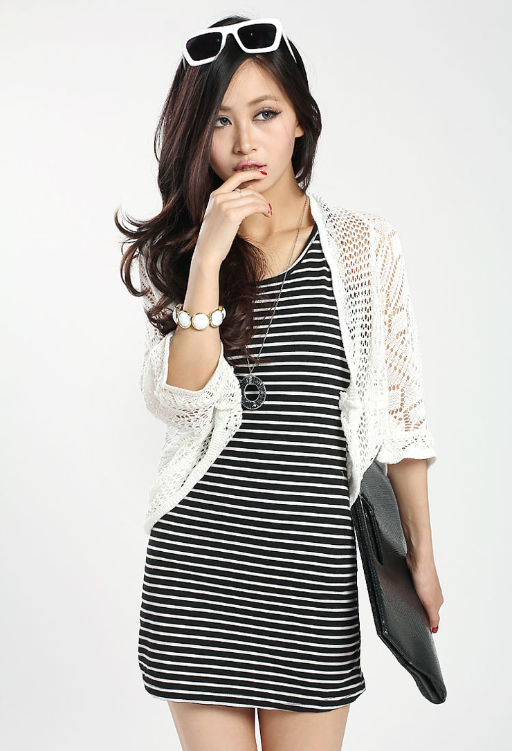 USOUL 韩版夏季镂空<em>蝙蝠</em>袖外搭<em>针织</em>衫女<em>开衫</em>