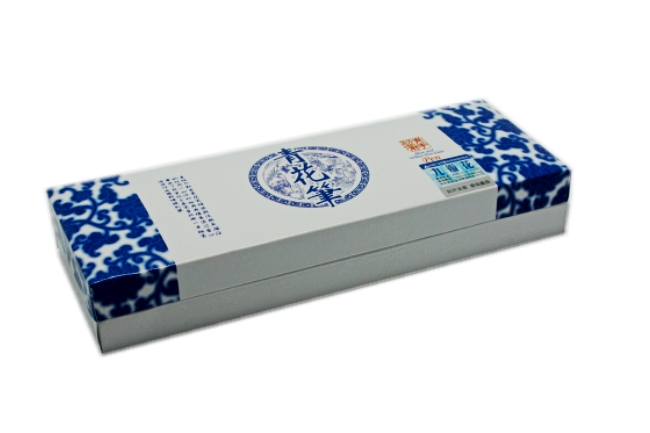 九瓣花 仿青花瓷瓷签字水笔 脸谱款 创意中国风