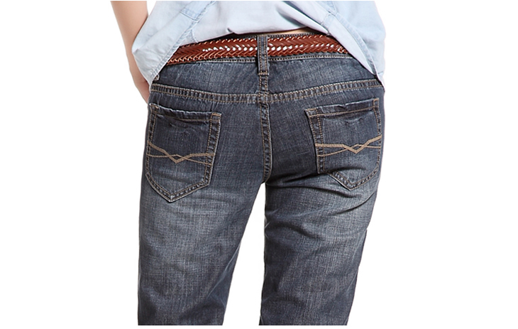 以纯 2012夏季女装低腰小直筒牛仔裤 122208