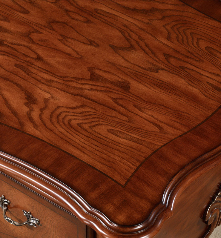 美乐乐家具 帝轩 书桌实木 电脑桌 办公桌 实木