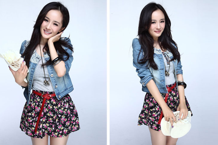 依米奴 2012夏装新款 <em>杨幂</em>代言 女装碎花<em>短裤</em>裙