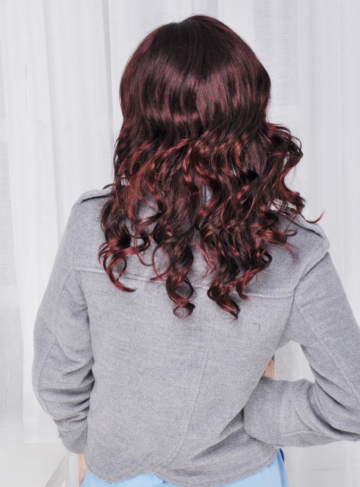 佰丝堂 <em>中老年</em>假发<em>妈妈</em> 可爱 齐刘海 中<em>长发 </em>中