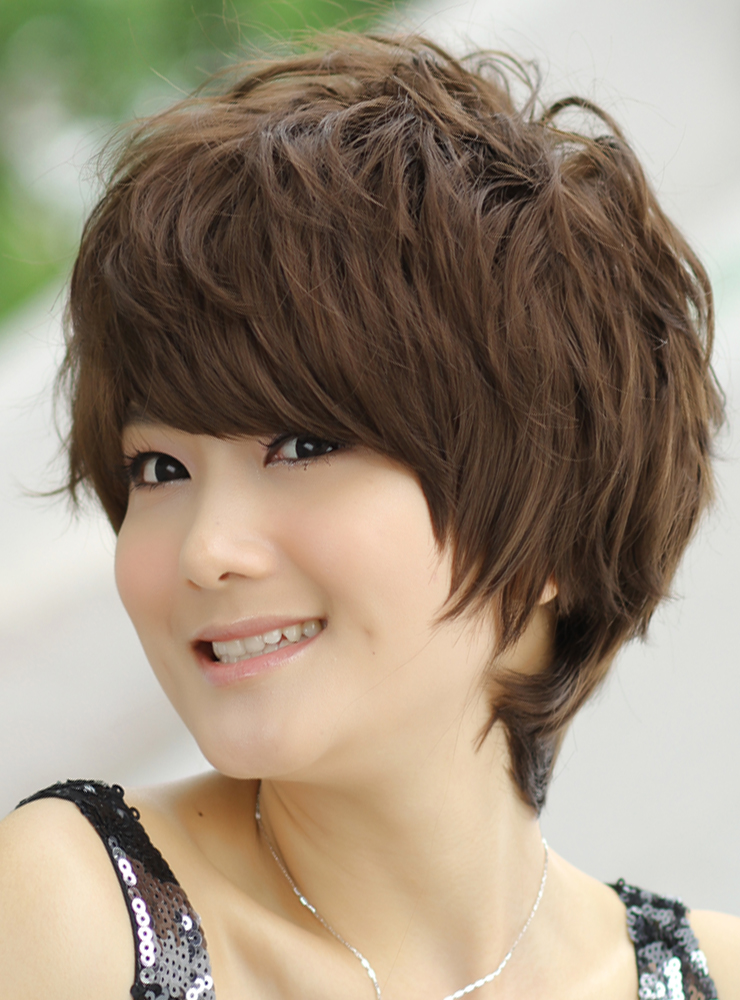 佰丝堂 中老年假发 短发 女 时尚凌乱 女士妈妈