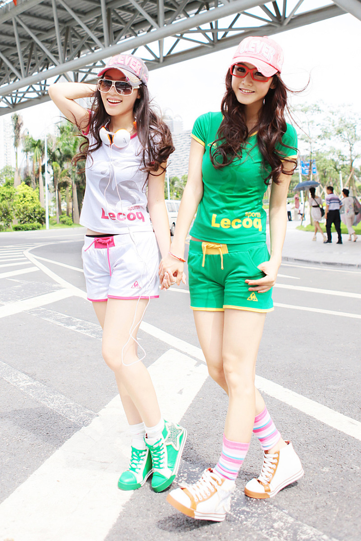 舞新品夏装纯棉修身圆领短袖短裤女运动套装l