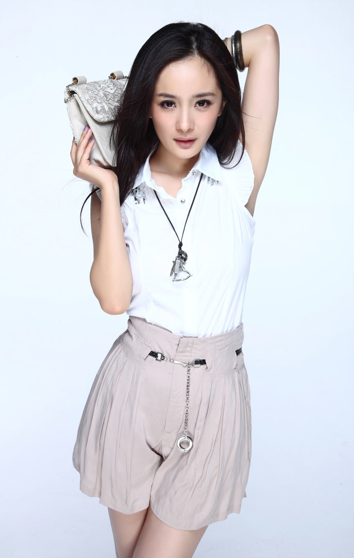 依米奴 杨幂代言 夏装女装A型高腰裙<em>短裤</em> 222