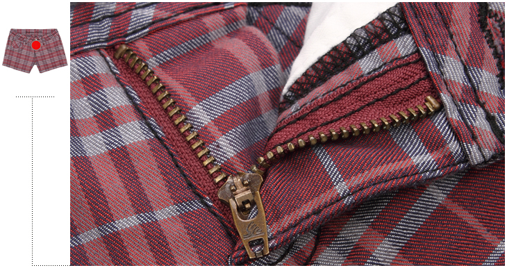 <em>以纯</em> 女装低腰弹力<em>格子短裤</em> 弹力短裤女10320