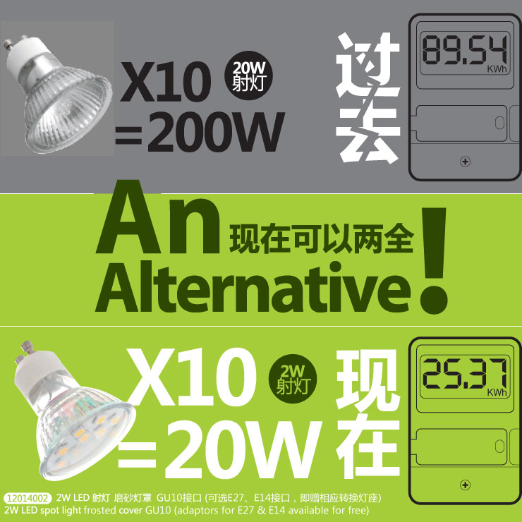 
                                        
                                        BestBenefic栢裔4只装220流明GU10射灯MR16玻璃灯杯替代传统卤素灯杯 暖光 GU10-可转E14/E27                