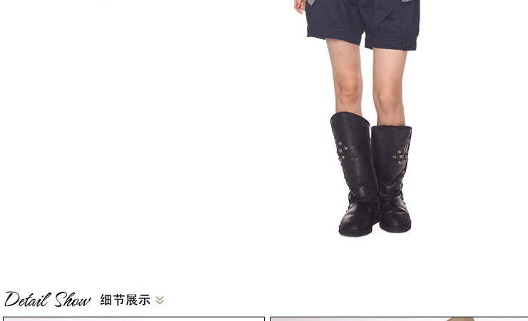 No Jean日系新夏装<em>蝴蝶结</em>灯笼<em>短裤</em> <em>军绿色</em> 2尺