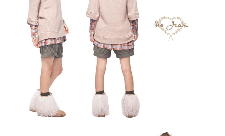 No Jean日系新夏装<em>蝴蝶结</em>灯笼<em>短裤</em> <em>军绿色</em> 2尺