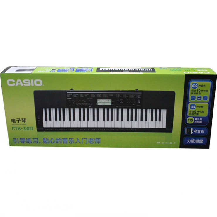 卡西欧61键 教学和考级的多功能电子琴CTK-3