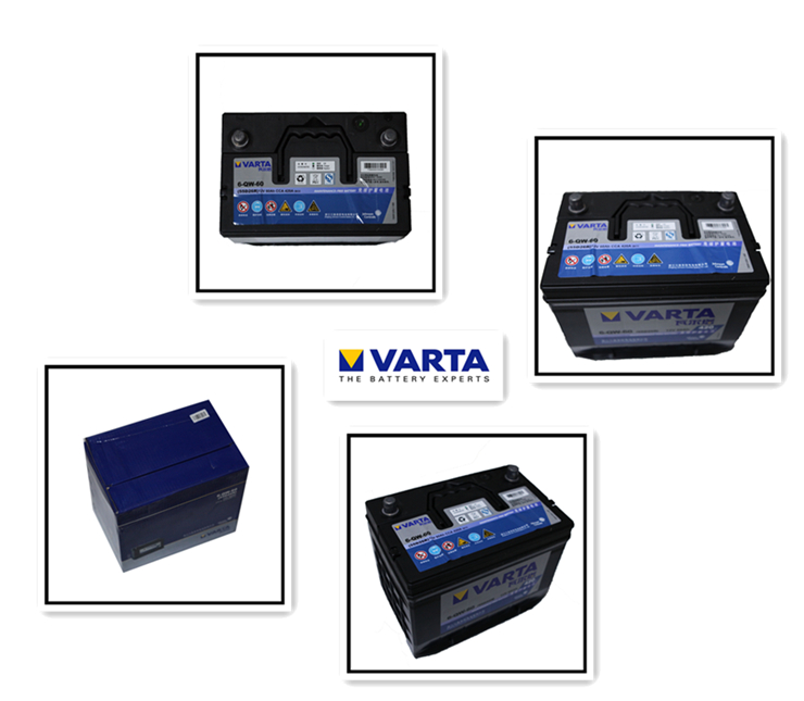 瓦尔塔蓄电池(VARTA)6-QW-60(参考型号:55D