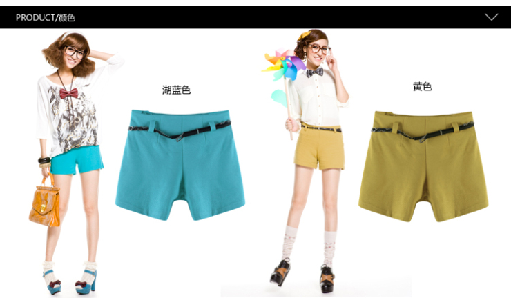 专柜正品2012<em>秋冬太平鸟</em>女装 中腰针织<em>短裤</em> 纯