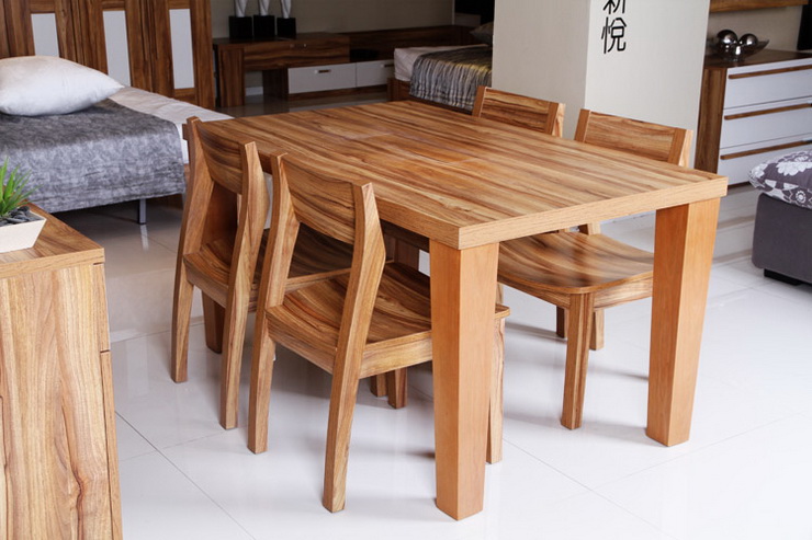 新悦 时尚餐桌K2500 简约长方形六人饭桌6椅桌