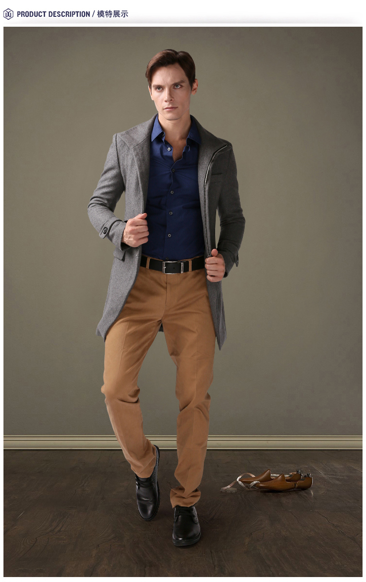 GOLL\/谷尔 商务正装休闲真皮时尚男鞋GL39 黑