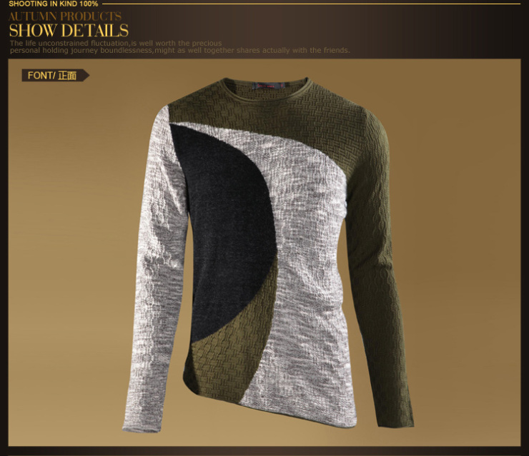 浪氏威尔lansiwear潮男士羊毛衫2012冬装大码