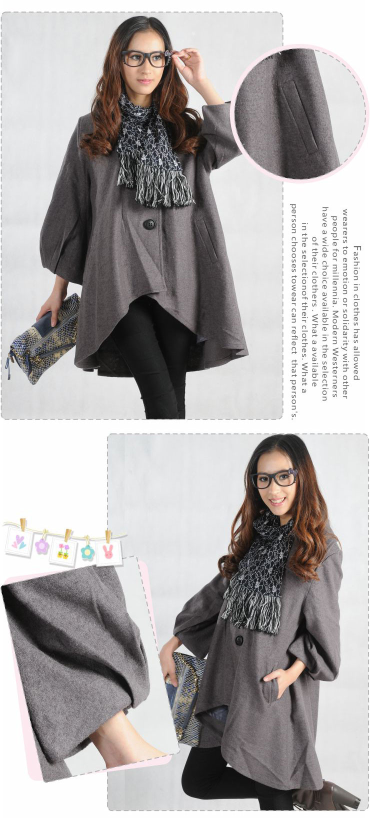 汤姆莉莉 情侣装2012年新款冬装韩版翻领钮扣