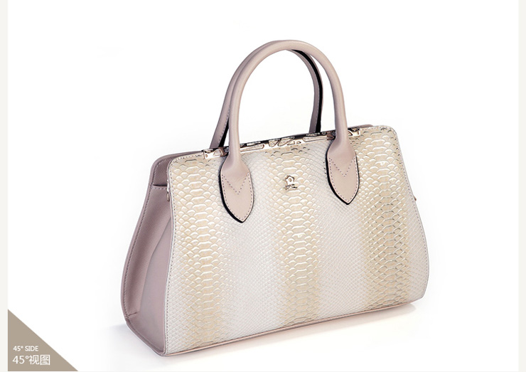 梦特娇Montagut 韩版女士休闲定型包 杏色 单肩