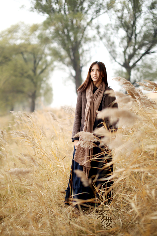 素缕souline 《自渡》棉麻西装领拼接长袖外套