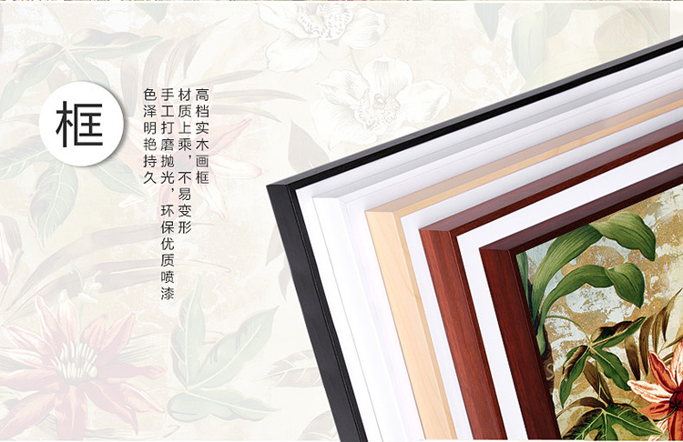 
                                        格丽 现代无框画客厅玄关挂画餐厅装饰画电表箱装饰画推拉卧室挂画-繁花似锦 繁花似锦系列双联画 70*70cm                