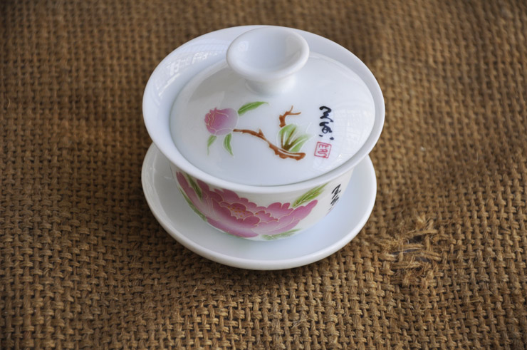 杜丹花 象牙白青花瓷功夫茶具套装 cj15 价格\/图